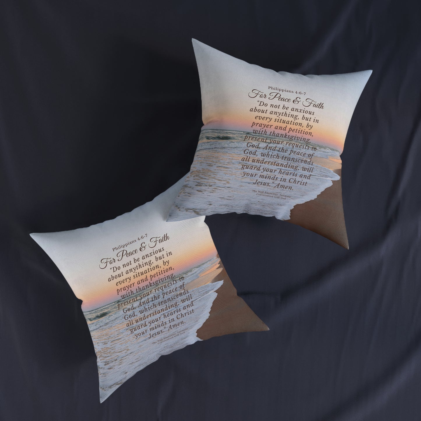 Inspirational Square Pillow for Home Decor