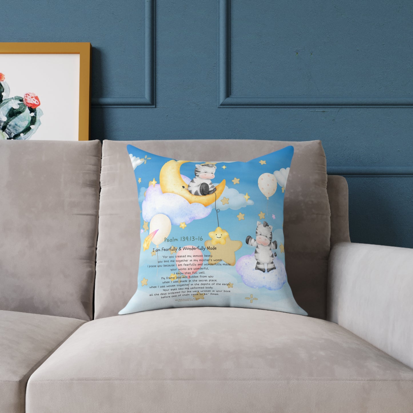 Square Poly Canvas Pillow