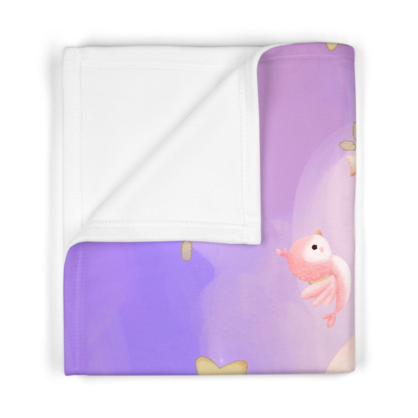 Baby Blanket — Purple Teddy with Psalm 139:13-16 Soft Fleece Blanket for Newborns & Baptism Gifts