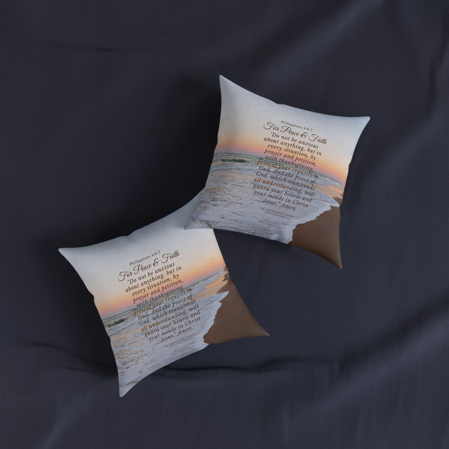 Inspirational Square Pillow for Home Decor