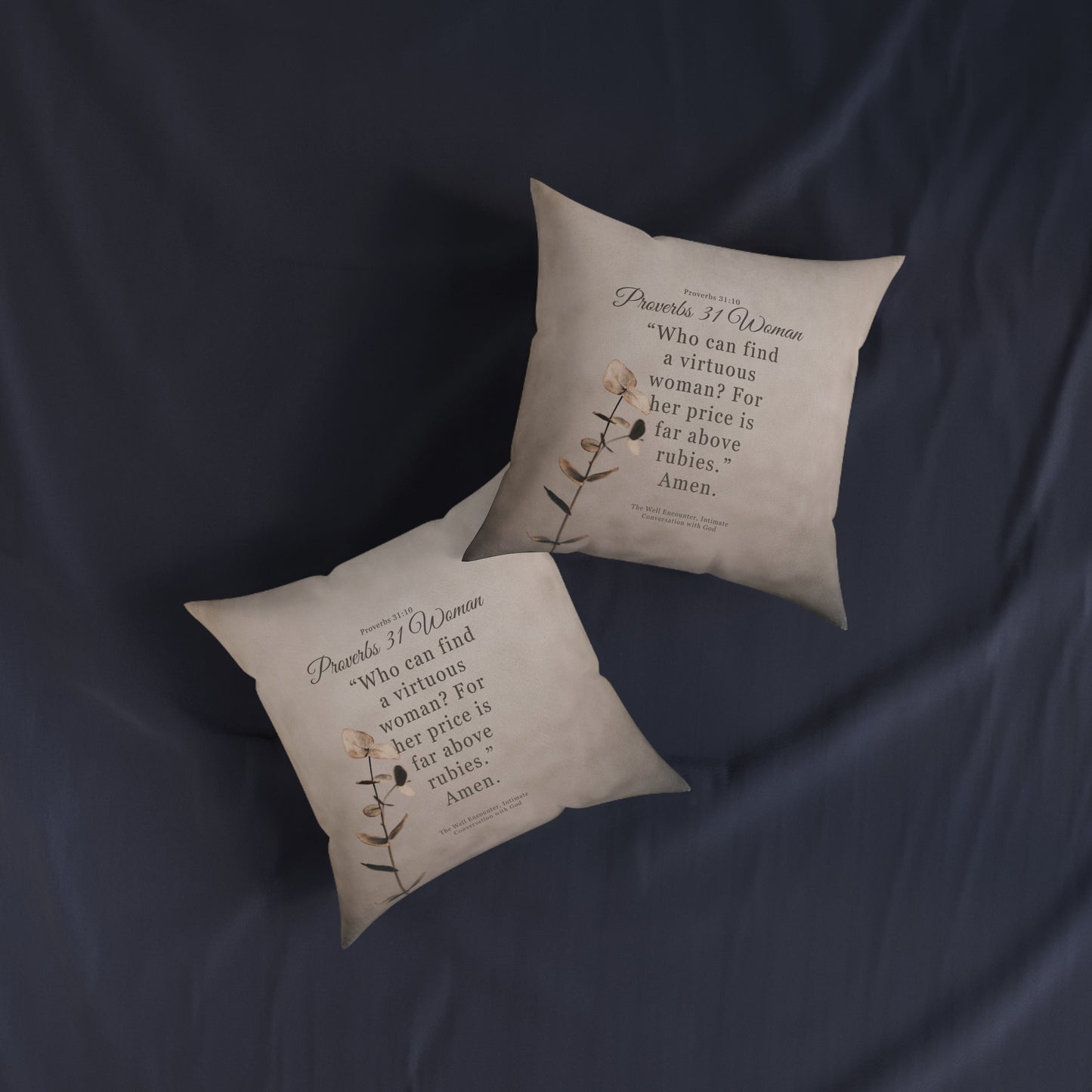 Proverbs 31 Woman Inspirational Square Pillow