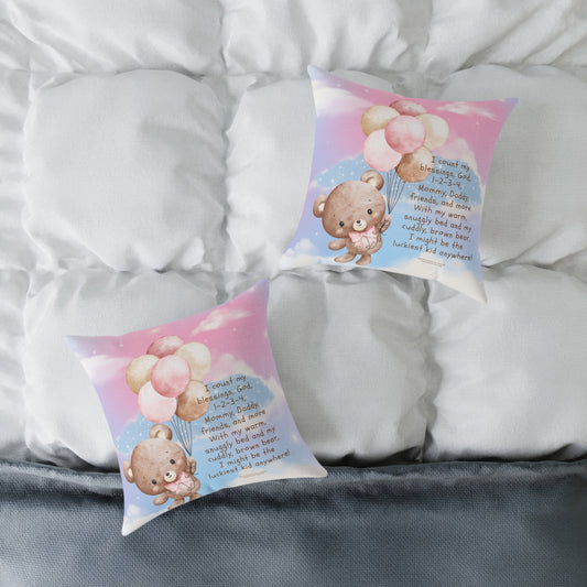 Square Poly Canvas Pillow