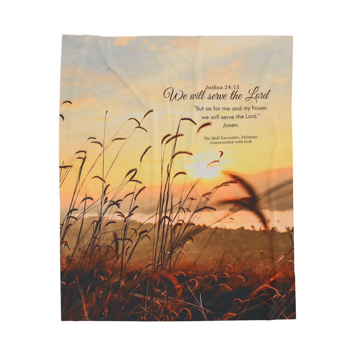 Velveteen Plush Blanket, Bible Verse Blanket, Faith Throw, Religious Gift, Inspirational Bedding, Verse Quote Cozy Throw